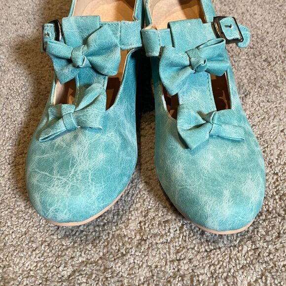 Women’s Shoes Bows Round Toe Mary Jane Low Heel Size 39 (8-8.5 US) NEW - Picture 3 of 12